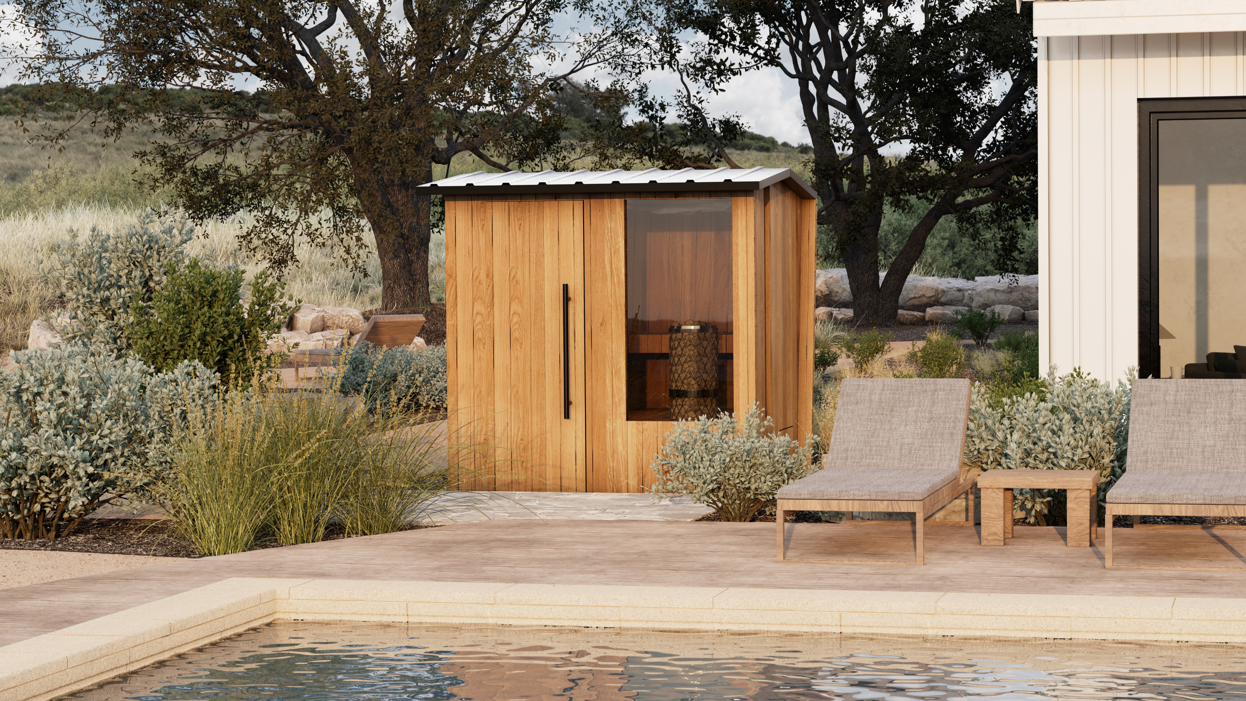 Designing the Oblique Sauna